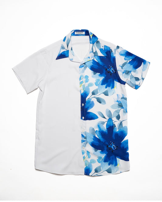 Blue Lily Short Sleeve Resort Shirt