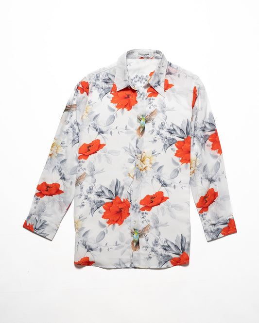 Hummingbird Long Sleeve Resort Shirt