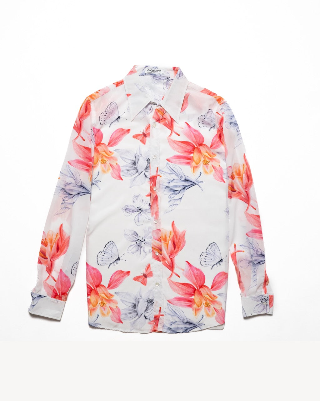 Butterfly Long Sleeve Resort Shirt